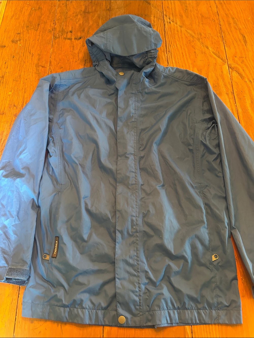 Youth White Sierra  Hooded Raincoat